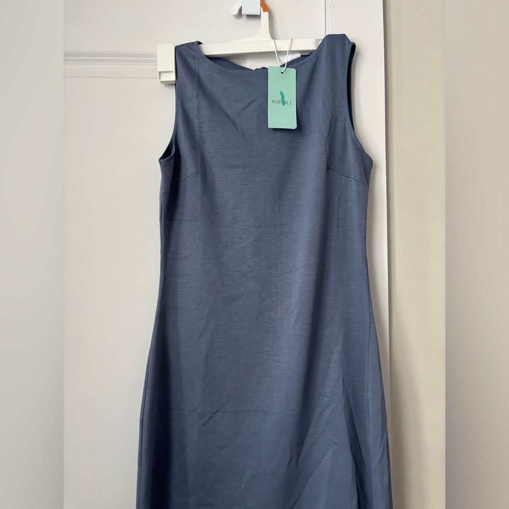Blue Business Casual Straight Dress (Size Small, NWT)